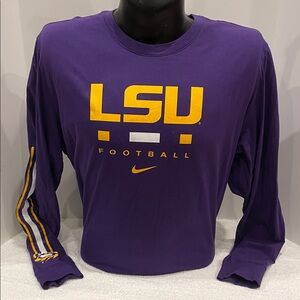 Mens Nike LSU Louisiana State University Long-Sleeve Football shirt
